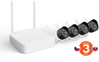Set sigurie Tenda K4W-3TC Video 2K - NVR 4-channels + 4x kamera IP