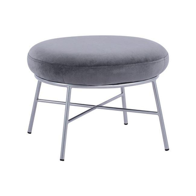 Stol këmbësh Trudi HM8640.01 55×46×38 cm, gri/ argjendtë