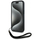 Футрола за телефон Karl Lagerfeld Saffiano Athleisure Stripes Cord за iPhone 15 6.1", со ремен за рака, црна