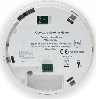 Alarëm tymi Ei Electronics Ei650i I-Series, bateri 10 vjet, LED, i bardhë