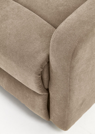 Karrige relaksi OSLO 1S, mekanizëm recliner, mban gjer 120 kg, bezhë