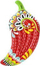 Dyshek pishine Bestway Fiesta Pepper, 1.95 x 0.99 m, vinil, shumëngjyrësh
