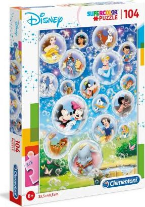 Puzzle Clementoni Super Color Disney Classic, 104 pjesë, shumëngjyrësh