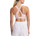 Sytjena sportive Under Armour Mid Crossback, mbështetje mesatare, Prime Pink White, madhësia M