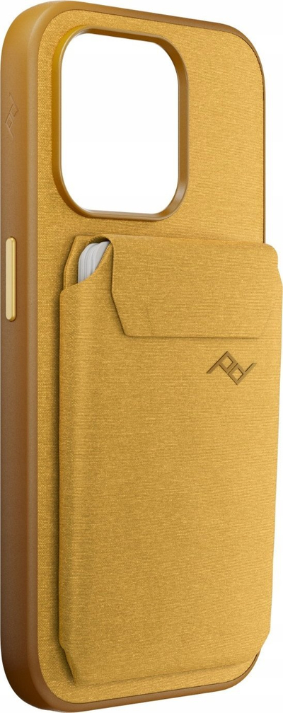 Portofol magnetik për telefon Peak Design Mobile Wallet Slim, kapacitet për karta, Sun e verdhë