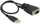 Kabllo Delock USB-A në RS-232, 0.35m, e zezë
