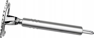 Prerëse pierogi prej çeliku inox, 6cm, dorezë ergonomike, argjendtë