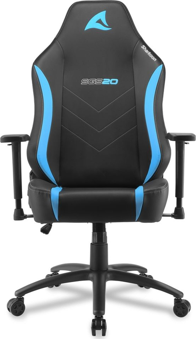 Karrige gaming Sharkoon Skiller SGS20, gas lift klasa 4, mban deri 120 kg, e zezë me blu