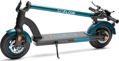 Trotinet elektrik So Flow SO4 Pro, 500W, bateri 10.5Ah, i zi me jeshile