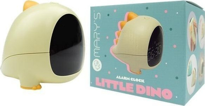 Orë alarmi Marys Small Dino, funksion snooze, ndriçim sleep, e verdhë