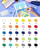 Set markera akrilik Arrtx Acrylic Marker 30B, 30 ngjyra klasike