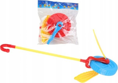 Lodër shtytëse PRO Pusher With Wing Mix, me rrota, dizajn shumëngjyrësh