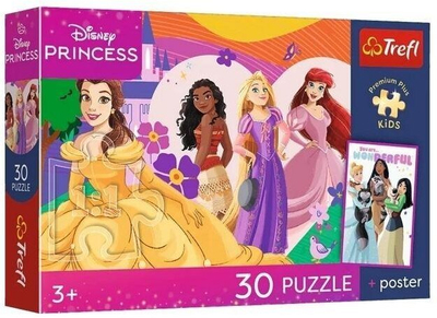 Puzzle Trefl Disney Princess PremPlus Kids 18342, 30 copa, me poster