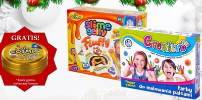 Сет играчка ASTRA Creativo Slime Gelly, слајм и боја за прсти, повеќебоен