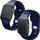 Rrip silikoni 3mk për Apple Watch, hipoalergjik, i zi