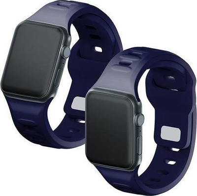 Rrip silikoni 3mk për Apple Watch, hipoalergjik, i zi
