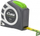 Metër Luna Auto Lock, 3 m, çelik, gri