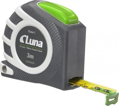 Metër Luna Auto Lock, 3 m, çelik, gri
