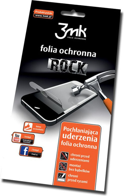 Film mbrojtës ekrani 3MK Rock, për LG L7 P700, rezistent ndaj goditjeve, transparent