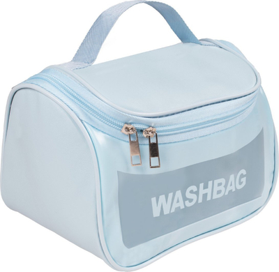 Çantë tualeti TOP CHOICE Wash Bag, PVC i papërshkueshëm nga uji, 21 x 17 x 13.5 cm, e kaltër