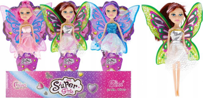 Lodër kukull MEGA CREATIVE Fairy 523997, 23cm, me krahë zanash, shumëngjyrëshe
