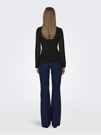 Bluzë për femra ONLY ONLANNELINA Slim Fit, e zezë