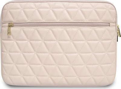 Futrollë tabletë Guess Sleeve GUCS13QLPK, 13", lëkurë vegane, rozë
