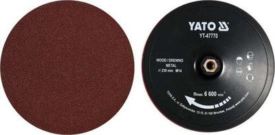 Disk me lëmues + aksesorë Yato YT-47770, 230mm, M14