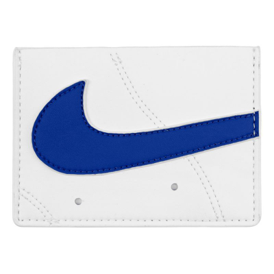 Portofol për karta Nike Air Force 1 Icon, xhepa për karta, material sintetik, i bardhë blu