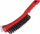 Furçë pastrimi për grilë BBQ Cleaning Brush, 27.5 cm, me skraper, e kuqe