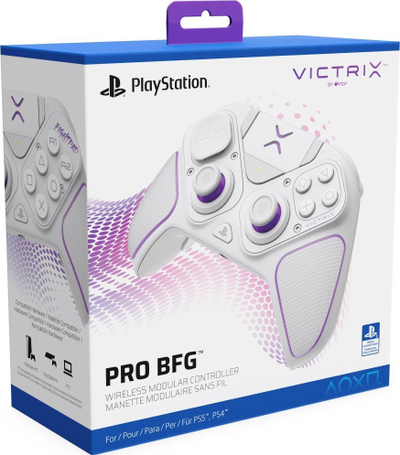 Kontroller Victrix PS5 Pro BFG, wireless / me kabllo, i bardhë