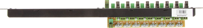 Panel shpërndarës DELTA G-8/R19-UHD, 8 dalje koaksiale, për raft 19" 1U, i zi