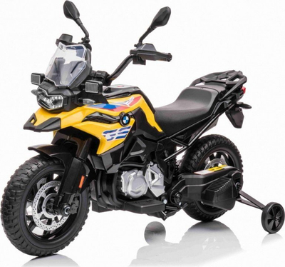 Motor elektrik për kalamaj BMW F850 GS, me bateri, drita LED, i verdhë