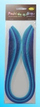 Shirita quilling Bluering, 3mm x 50cm, 100 copë, blu