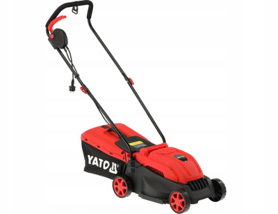 Kositëse elektrike bari Yato, 1200W, 32cm, 30L, e kuqe e zezë