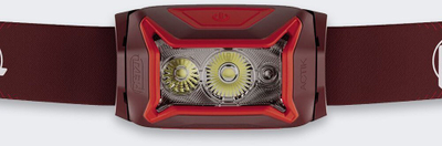 Dritë koke Petzl Actik Core, e rikarikueshme, LED, e kuqe