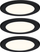 Set spote për mobilje Paulmann 931.17, LED 3x2.5W, 65mm, i zi mat