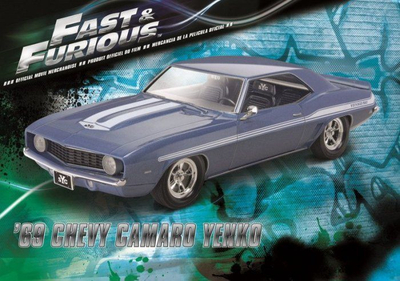 Makinë plastike Revell Fast & Furious 1969 Chevy Camaro Yenko, e kaltër