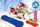 Snowboard për kalamoj Jamara 460391, plastik, 72 cm, i verdhë
