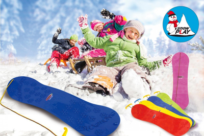 Snowboard për kalamoj Jamara 460391, plastik, 72 cm, i verdhë