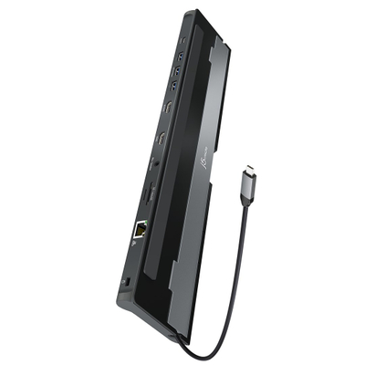 Docking station USB C J5create JCD542 N, me dy dalje HDMI 4K, Power Delivery 100W, gri me të zezë