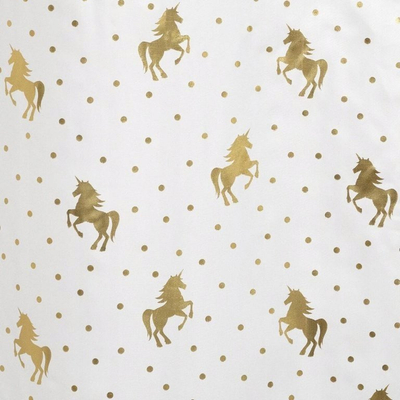 Perde Atmosphera for kids Pink Curtain With Golden Unicorns, 140x250 cm, rozë me njëbrirësh të artë