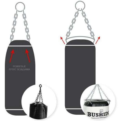 Unazë çeliku për thes boksi DBX Bushido R28, 28cm, montim me vidë, metalike