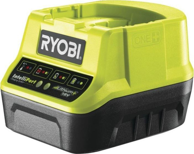 Karikues baterish Ryobi ONE+ 18V 2.0A, me LED, jeshil
