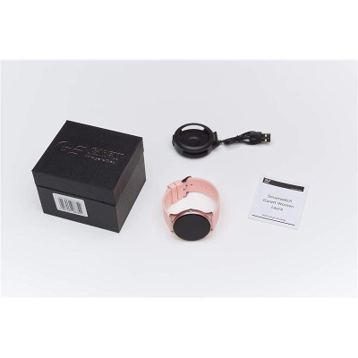 SmartWatch GARETT WOMEN LAURA GOLDEN/PINK (Waterproof IP67, 1.3" Touch)