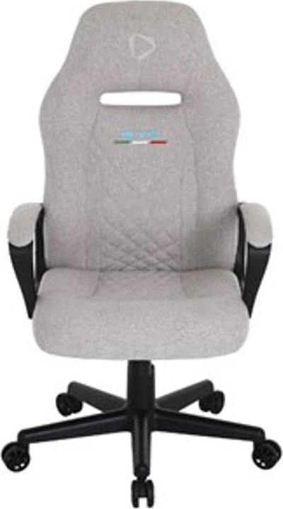 Karrige gaming dhe zyre ONEX STC Compact S Series, me lëkundje, pëlhurë lino, gri e çelët