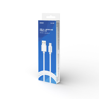 Кабел Savio, USB A/Micro-USB, 3 m