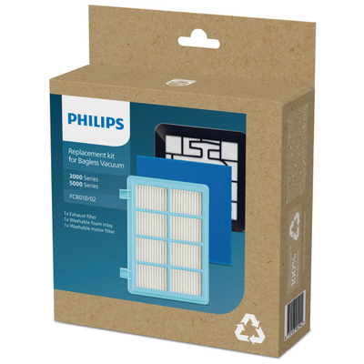 Set filtrash fshesë me korrent Philips FC8010/02, anti-alergjik, origjinal