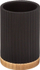 Gotë për furça dhëmbësh Black and Bamboo, bambu, e zezë
