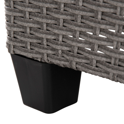 Set lounge kopshti CARSON HM6078.01, qoshe me tavolinë, rattan sintetik, gri